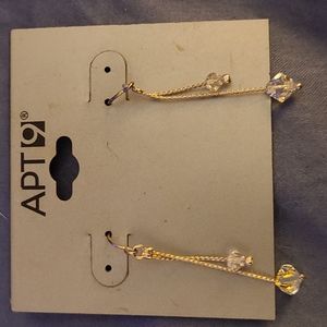 Faceted sparkly earrings